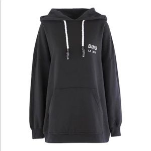 Anine Bing Lottie Hoddie black Xs